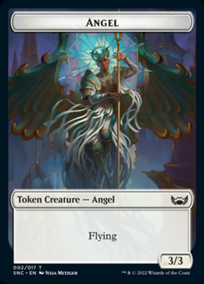 Fish // Angel Double-sided Token [Streets of New Capenna Tokens] | Galaxy Games LLC