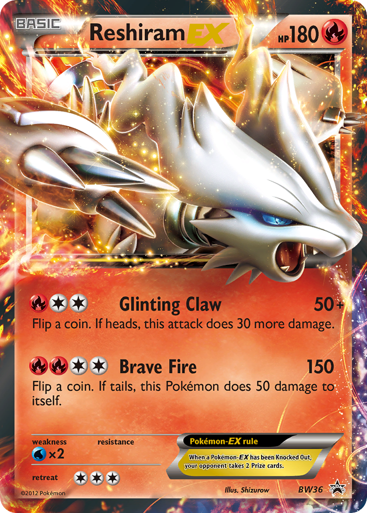 Reshiram EX (BW36) [Black & White: Black Star Promos] | Galaxy Games LLC