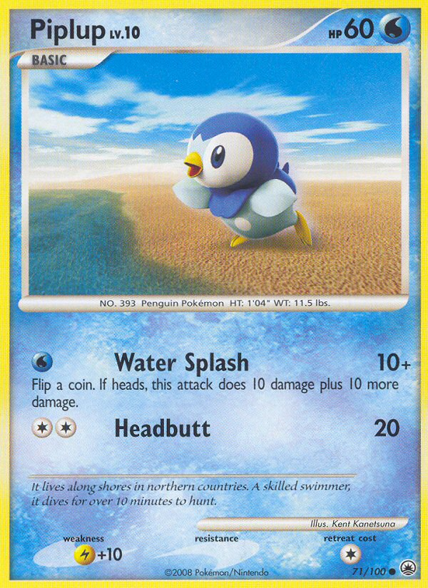 Piplup (71/100) [Diamond & Pearl: Majestic Dawn] | Galaxy Games LLC