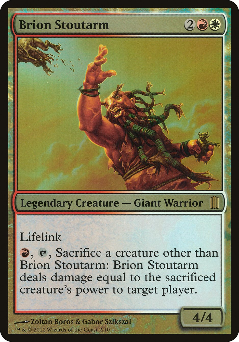 Brion Stoutarm (Oversized) [Commander's Arsenal Oversized] | Galaxy Games LLC