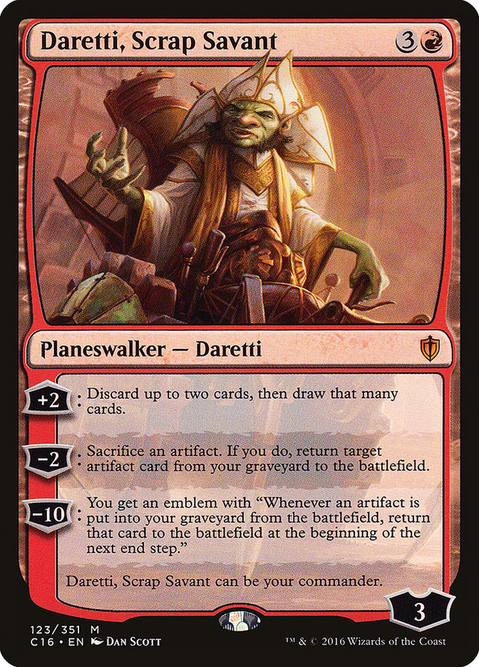 Daretti, Scrap Savant [Commander 2016] | Galaxy Games LLC