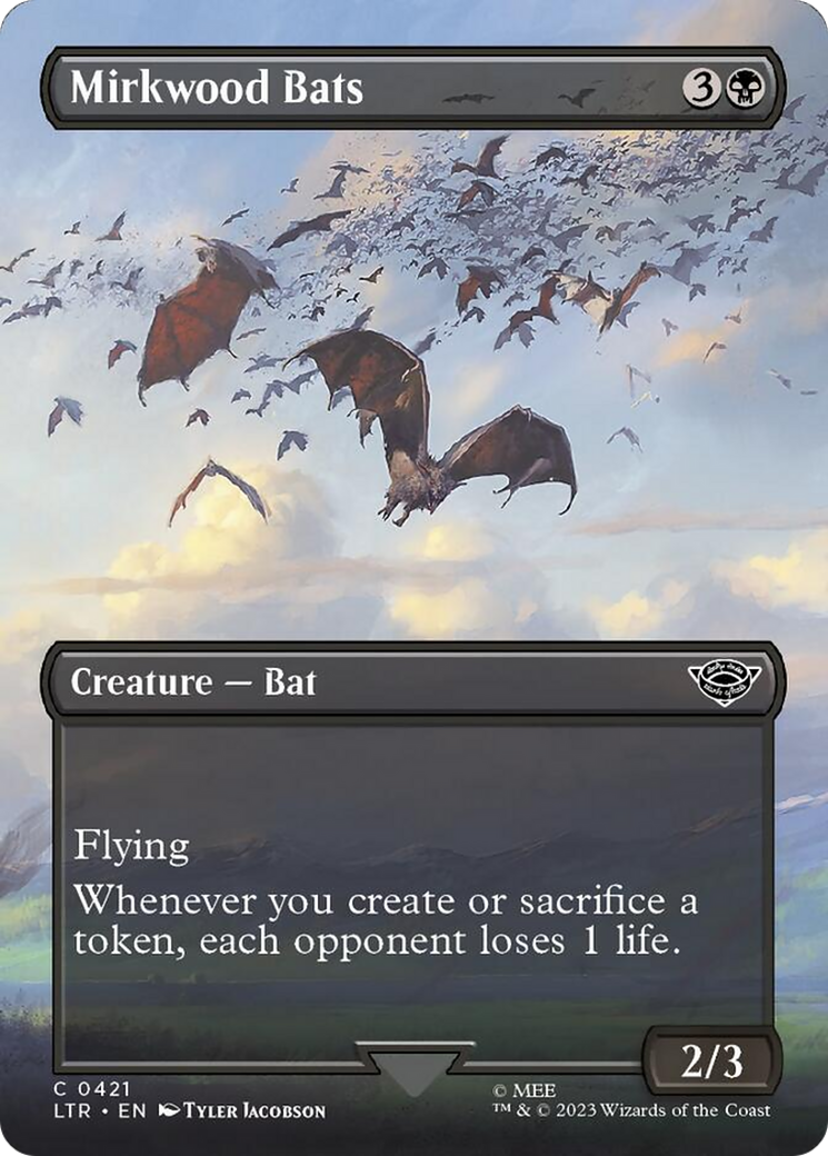 Mirkwood Bats (Borderless Alternate Art) [The Lord of the Rings: Tales of Middle-Earth] | Galaxy Games LLC