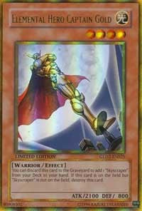 Elemental Hero Captain Gold [GLD2-EN025] Ultra Rare | Galaxy Games LLC