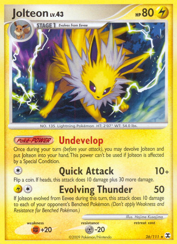 Jolteon (26/111) [Platinum: Rising Rivals] | Galaxy Games LLC