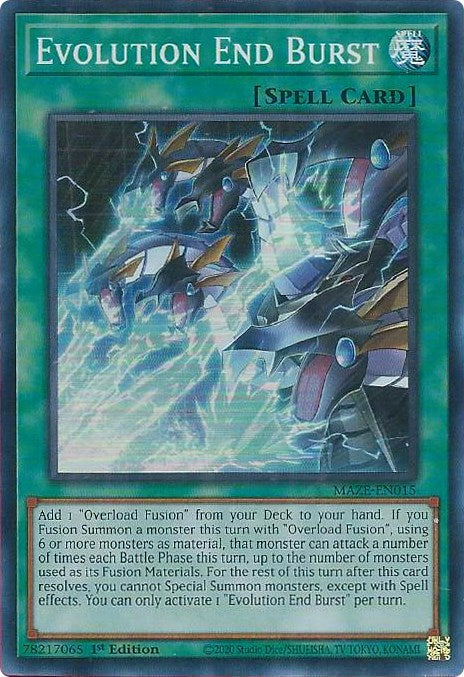 Evolution End Burst [MAZE-EN015] Super Rare | Galaxy Games LLC