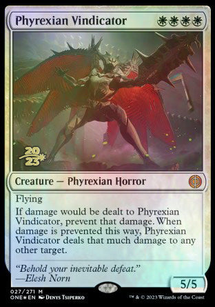 Phyrexian Vindicator [Phyrexia: All Will Be One Prerelease Promos] | Galaxy Games LLC