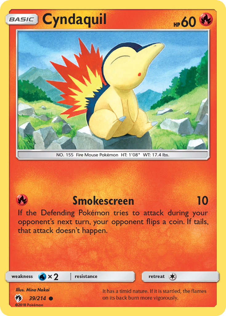 Cyndaquil (39/214) [Sun & Moon: Lost Thunder] | Galaxy Games LLC