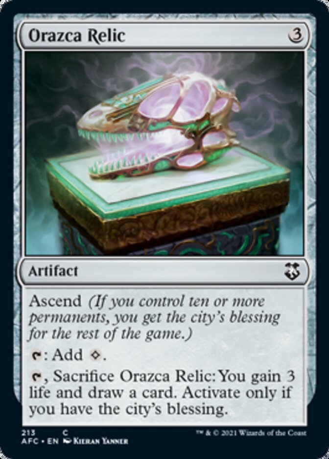 Orazca Relic [Dungeons & Dragons: Adventures in the Forgotten Realms Commander] | Galaxy Games LLC