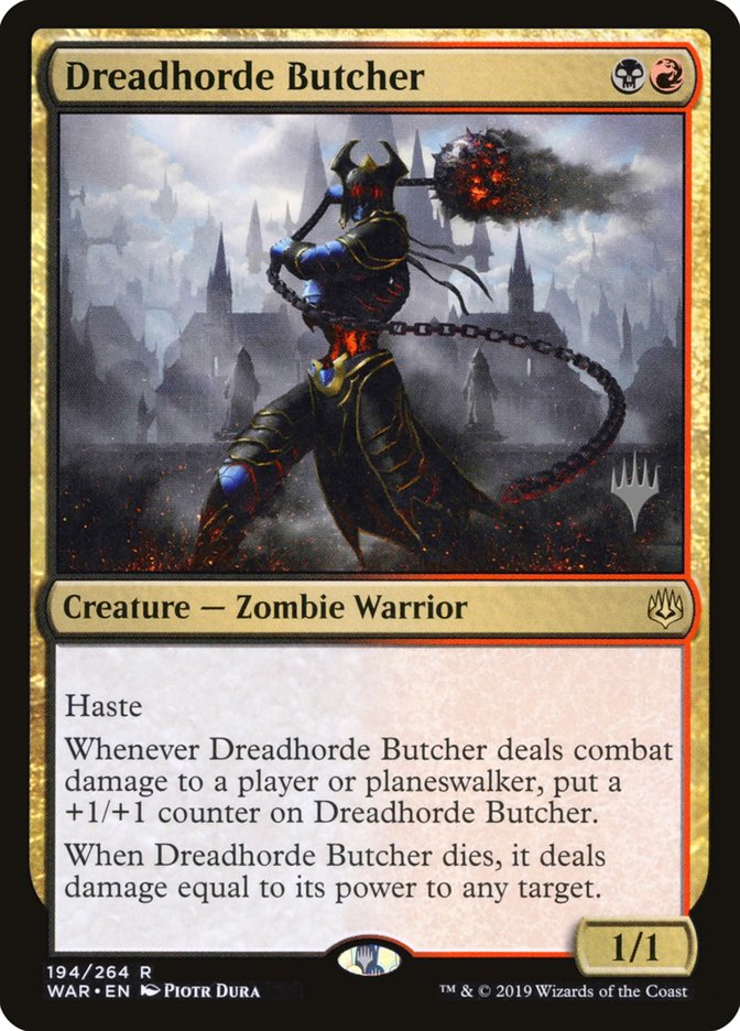 Dreadhorde Butcher (Promo Pack) [War of the Spark Promos] | Galaxy Games LLC