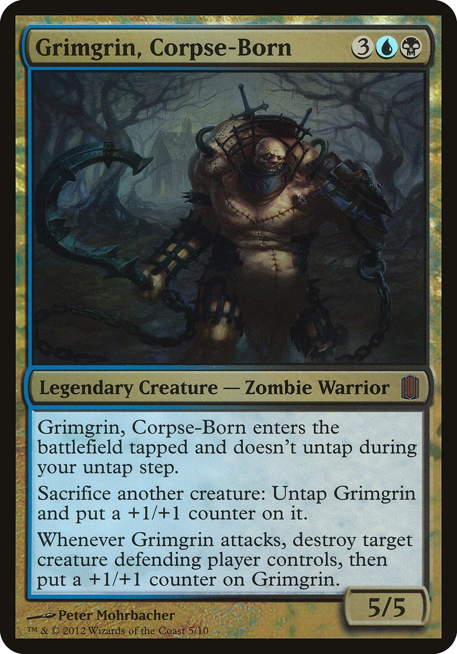 Grimgrin, Corpse-Born (Oversized) [Commander's Arsenal Oversized] | Galaxy Games LLC