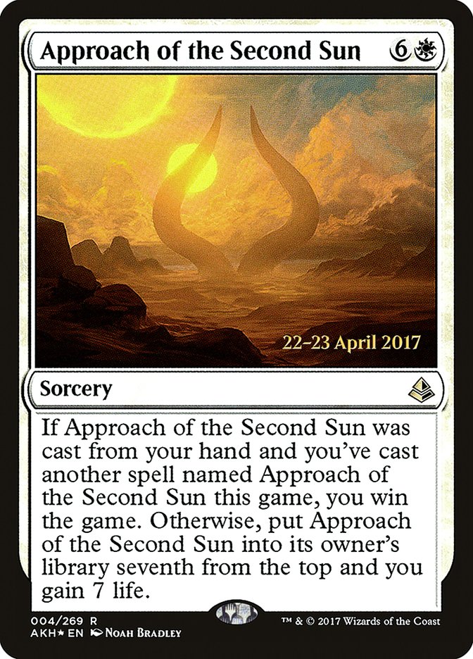 Approach of the Second Sun [Amonkhet Prerelease Promos] | Galaxy Games LLC