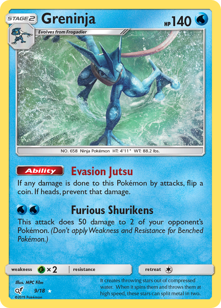 Greninja (9/18) [Sun & Moon: Detective Pikachu] | Galaxy Games LLC