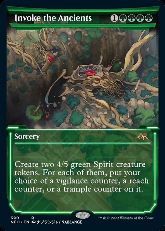 Invoke the Ancients (Showcase Soft Glow) [Kamigawa: Neon Dynasty] | Galaxy Games LLC
