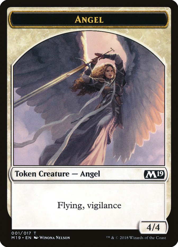 Angel Token [Core Set 2019 Tokens] | Galaxy Games LLC