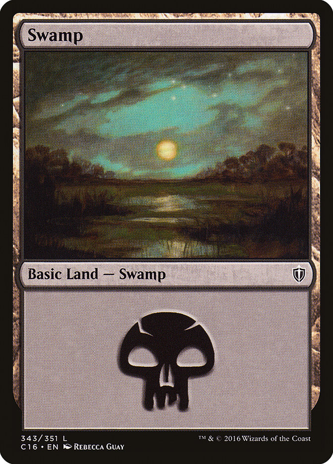 Swamp (343) [Commander 2016] | Galaxy Games LLC