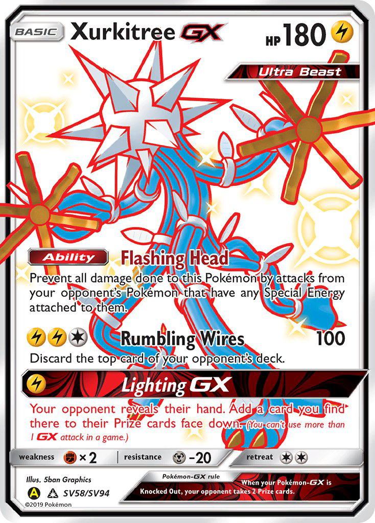 Xurkitree GX (SV58/SV94) [Sun & Moon: Hidden Fates - Shiny Vault] | Galaxy Games LLC