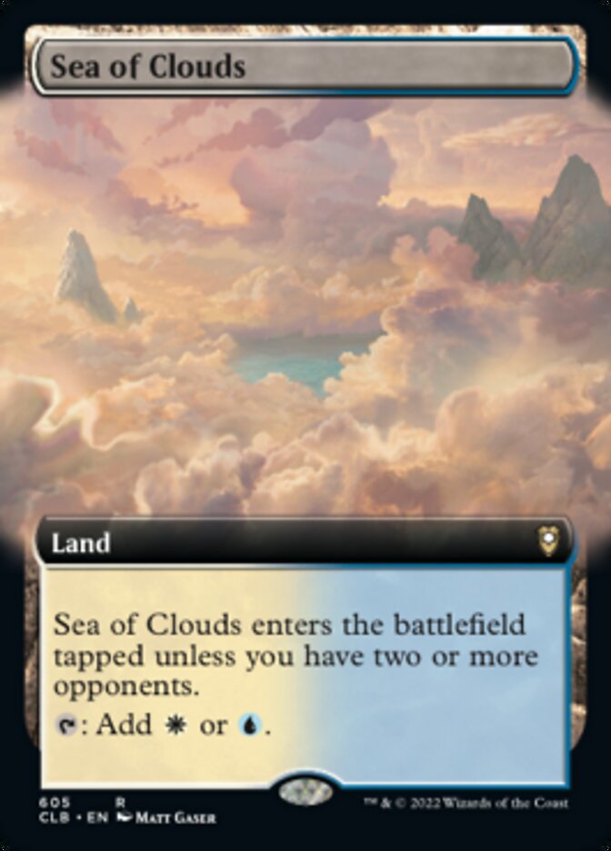 Sea of Clouds (Extended Art) [Commander Legends: Battle for Baldur's Gate] | Galaxy Games LLC