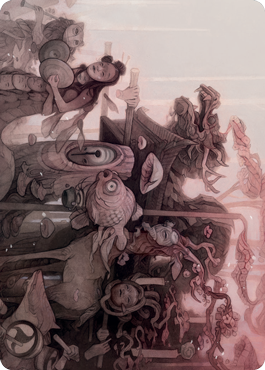 March of Burgeoning Life Art Card [Kamigawa: Neon Dynasty Art Series] | Galaxy Games LLC