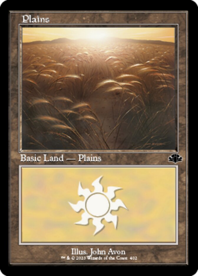 Plains (402) (Retro) [Dominaria Remastered] | Galaxy Games LLC