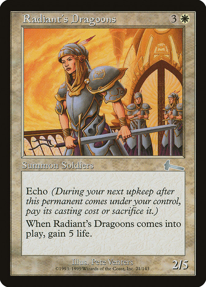 Radiant's Dragoons [Urza's Legacy] | Galaxy Games LLC