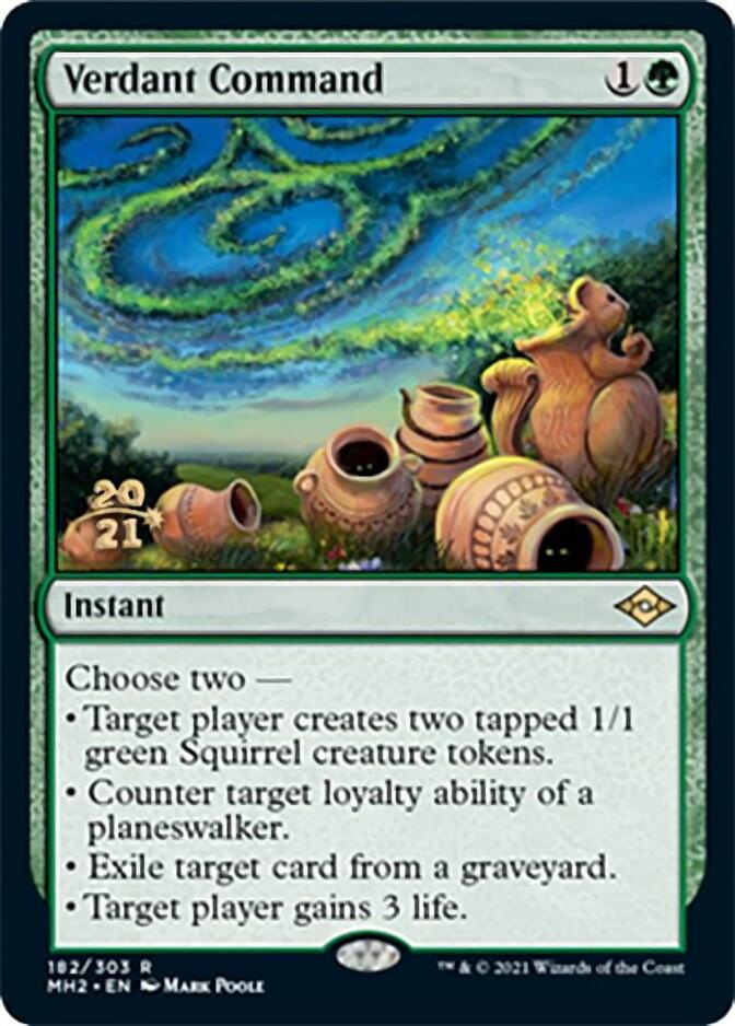 Verdant Command [Modern Horizons 2 Prerelease Promos] | Galaxy Games LLC