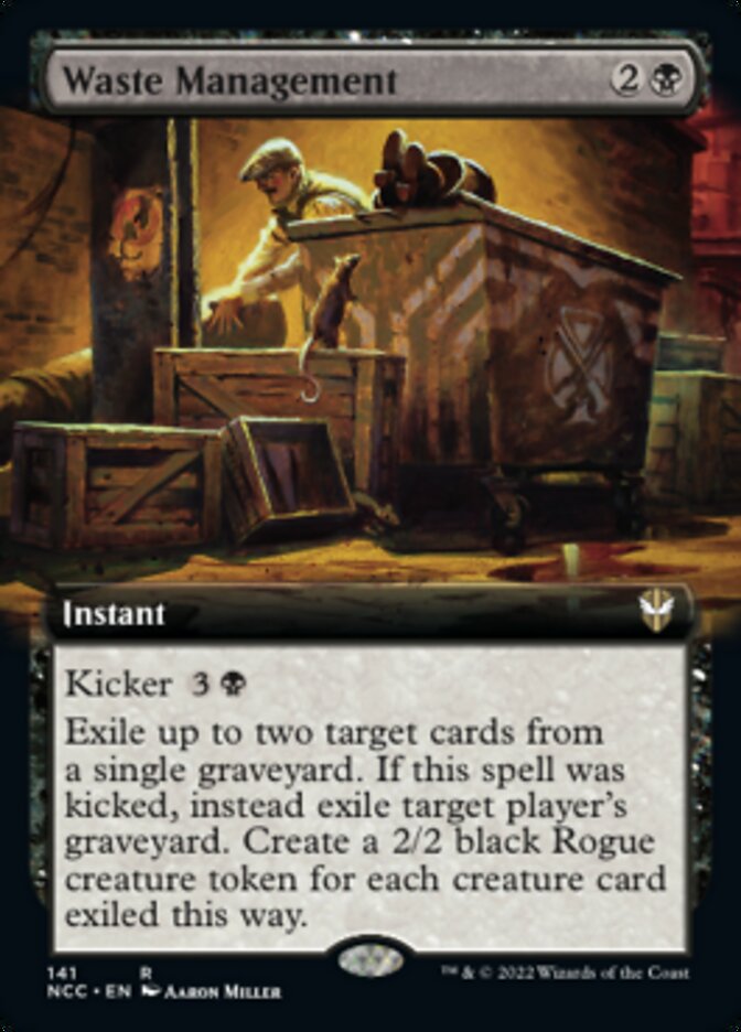 Waste Management (Extended Art) [Streets of New Capenna Commander] | Galaxy Games LLC