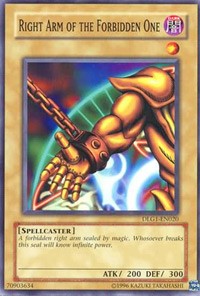 Right Arm of the Forbidden One [DLG1-EN020] Common | Galaxy Games LLC