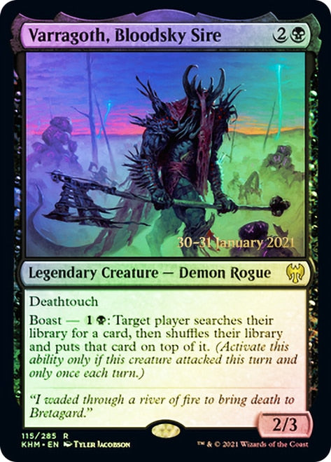 Varragoth, Bloodsky Sire [Kaldheim Prerelease Promos] | Galaxy Games LLC