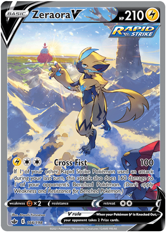 Zeraora V (166/198) [Sword & Shield: Chilling Reign] | Galaxy Games LLC