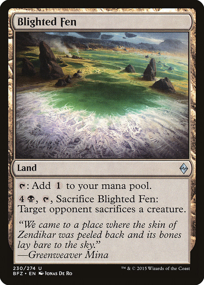 Blighted Fen [Battle for Zendikar] | Galaxy Games LLC