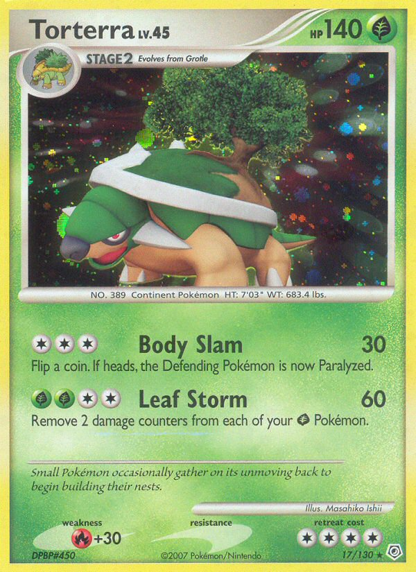 Torterra (17/130) [Diamond & Pearl: Base Set] | Galaxy Games LLC