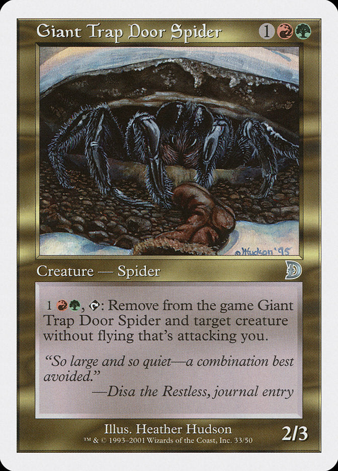 Giant Trap Door Spider [Deckmasters] | Galaxy Games LLC