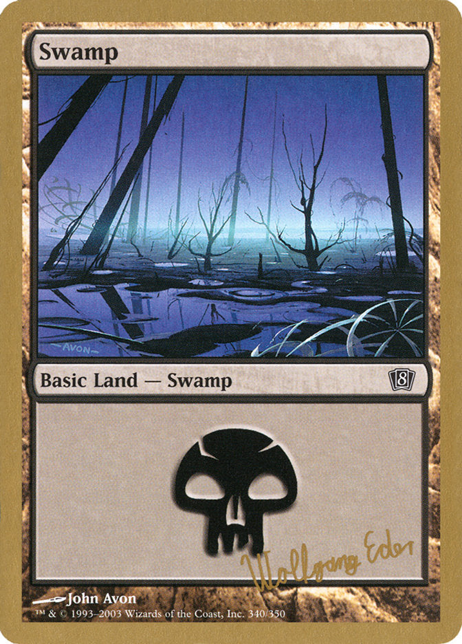 Swamp (we340) (Wolfgang Eder) [World Championship Decks 2003] | Galaxy Games LLC