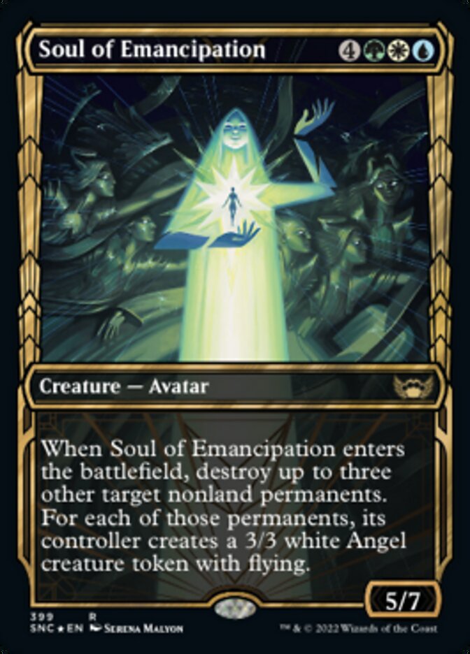 Soul of Emancipation (Showcase Golden Age Gilded Foil) [Streets of New Capenna] | Galaxy Games LLC