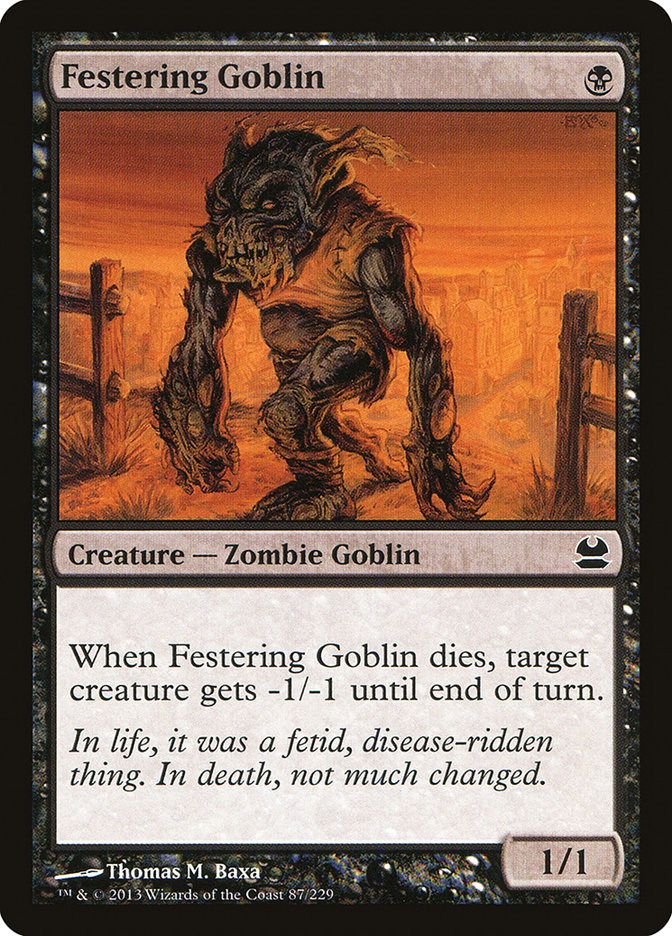 Festering Goblin [Modern Masters] | Galaxy Games LLC