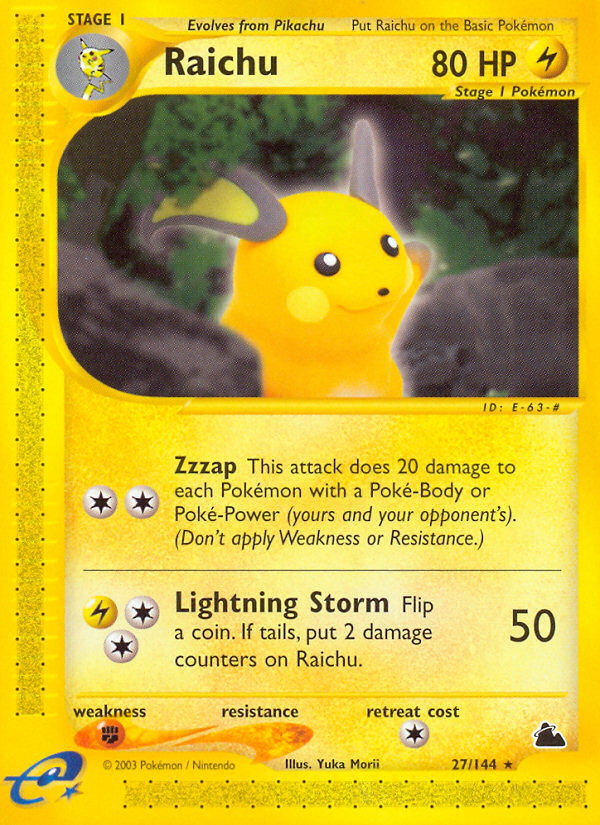 Raichu (27/144) [Skyridge] | Galaxy Games LLC