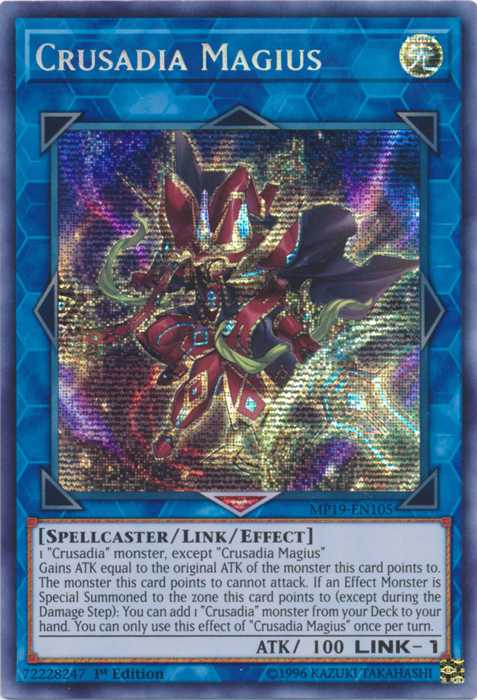 Crusadia Magius [MP19-EN105] Prismatic Secret Rare | Galaxy Games LLC