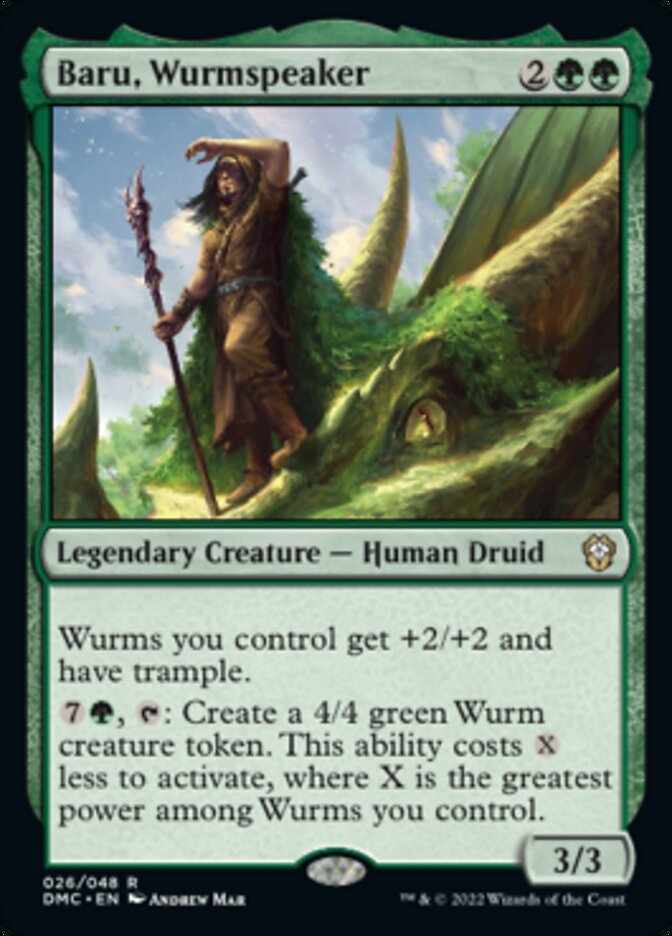 Baru, Wurmspeaker [Dominaria United Commander] | Galaxy Games LLC