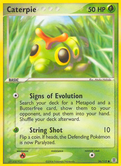 Caterpie (56/112) [EX: FireRed & LeafGreen] | Galaxy Games LLC