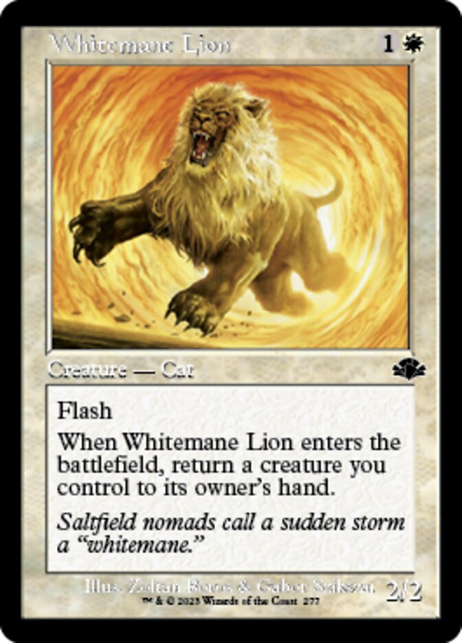 Whitemane Lion (Retro) [Dominaria Remastered] | Galaxy Games LLC