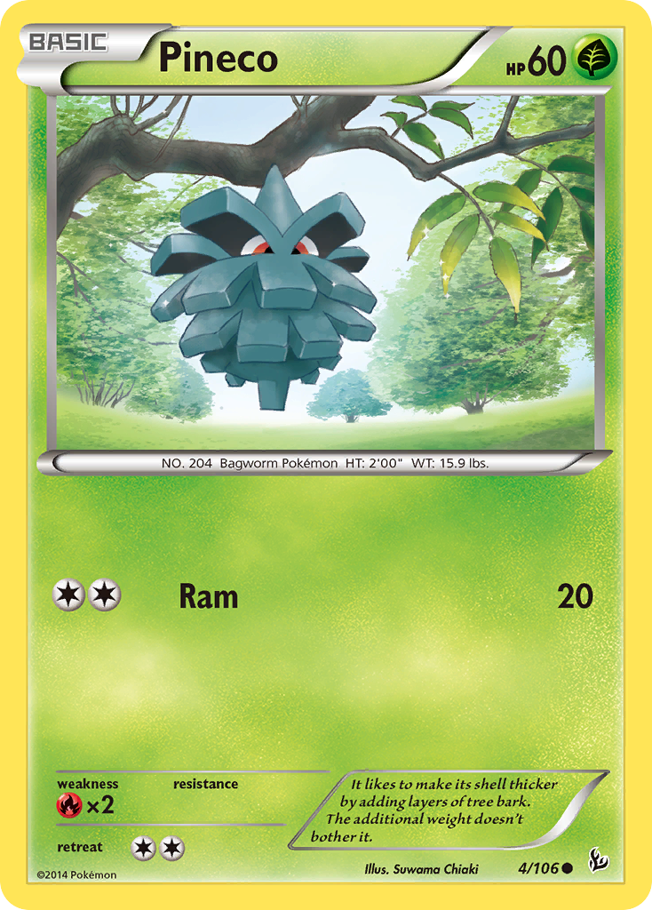 Pineco (4/106) [XY: Flashfire] | Galaxy Games LLC