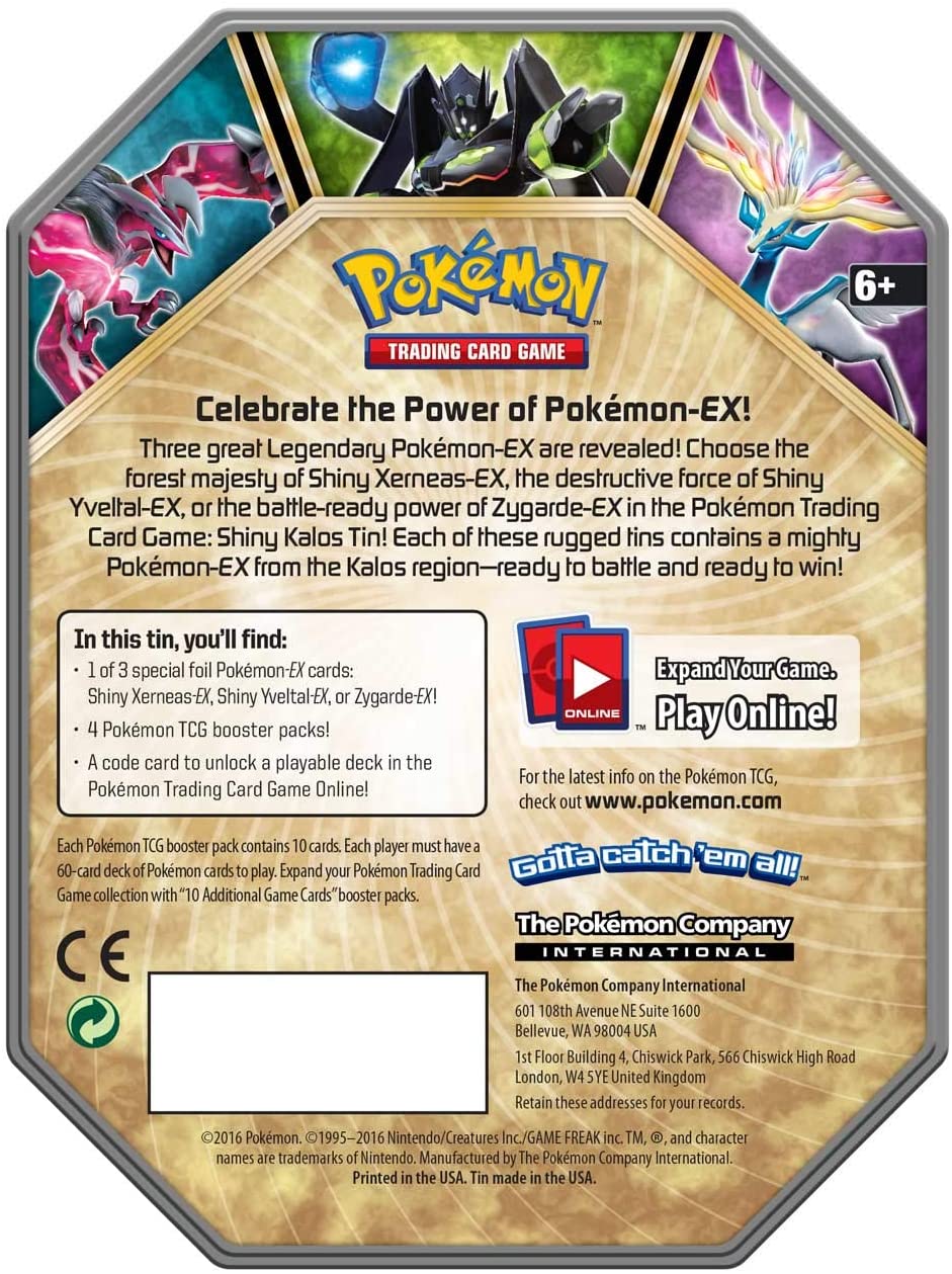 XY: Fates Collide - Shiny Kalos Tin (Xerneas-EX) | Galaxy Games LLC