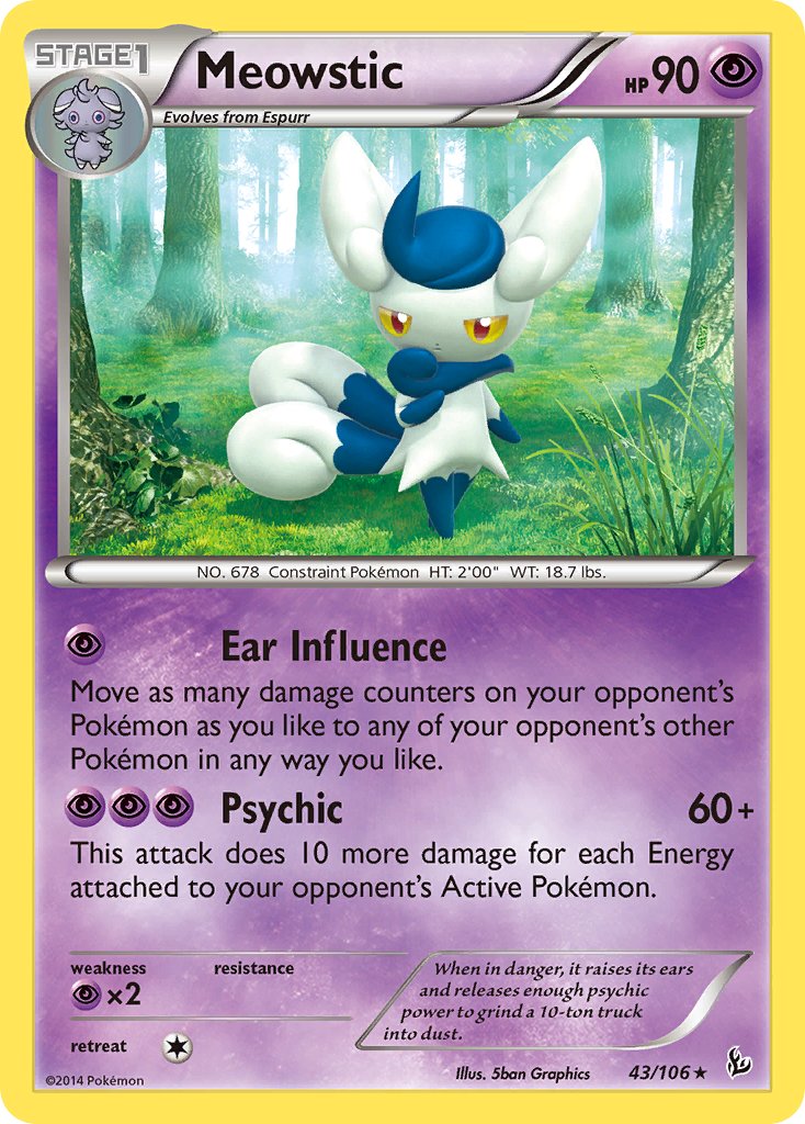 Meowstic (43/106) (Theme Deck Exclusive) [XY: Flashfire] | Galaxy Games LLC