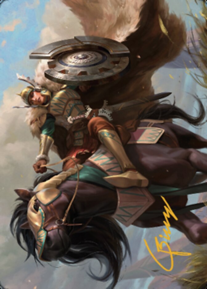 Knight of Dawn's Light Art Card (Gold-Stamped Signature) [Dominaria United Art Series] | Galaxy Games LLC