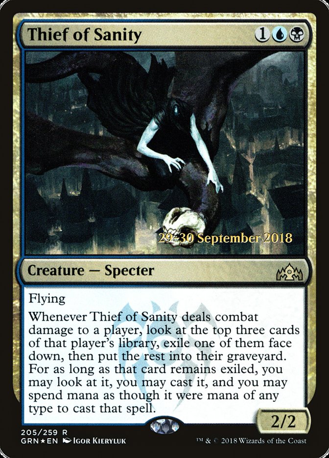 Thief of Sanity [Guilds of Ravnica Prerelease Promos] | Galaxy Games LLC
