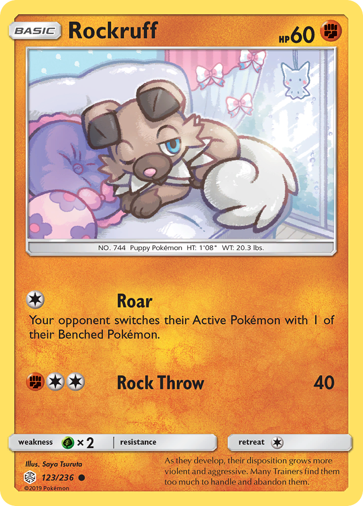 Rockruff (123/236) [Sun & Moon: Cosmic Eclipse] | Galaxy Games LLC