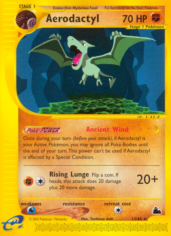 Aerodactyl (1/144) [Skyridge] | Galaxy Games LLC