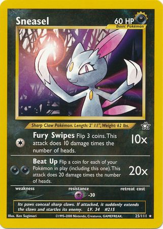 Sneasel (25/111) [Neo Genesis Unlimited] | Galaxy Games LLC