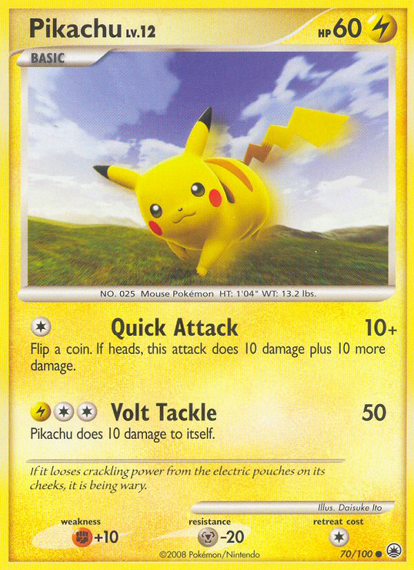 Pikachu (70/100) [Diamond & Pearl: Majestic Dawn] | Galaxy Games LLC