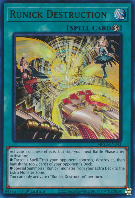 Runick Destruction [MP23-EN243] Ultra Rare | Galaxy Games LLC